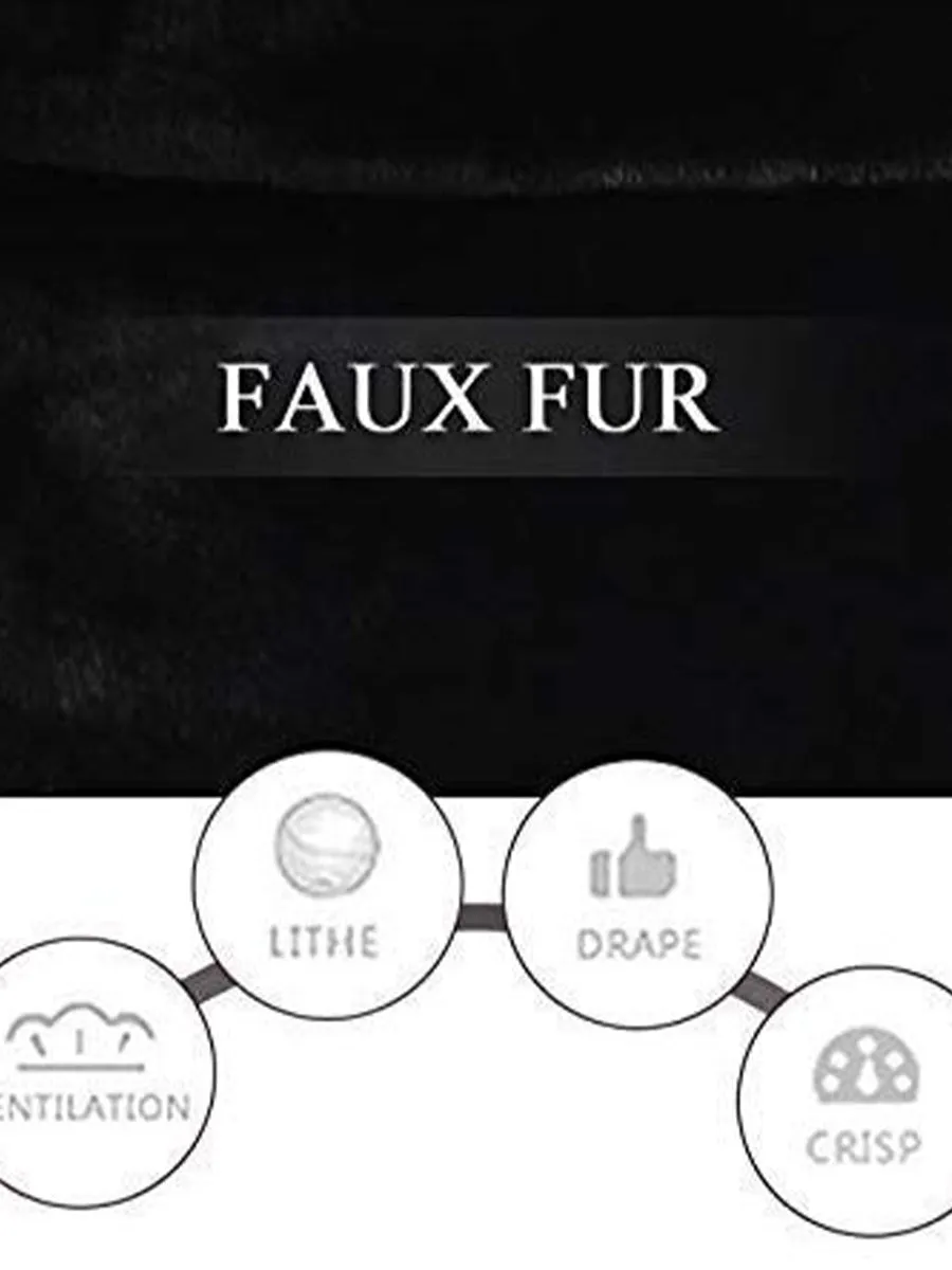 2025 Women Black Cape With Faux Fur Trim Wedding Shawls