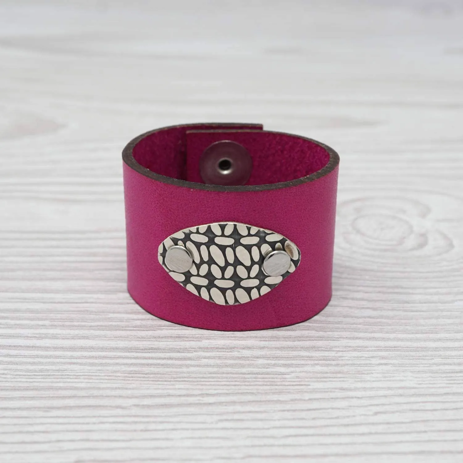 Birdie Parker Designs - Sierra Leather Shawl Cuff - Crochet