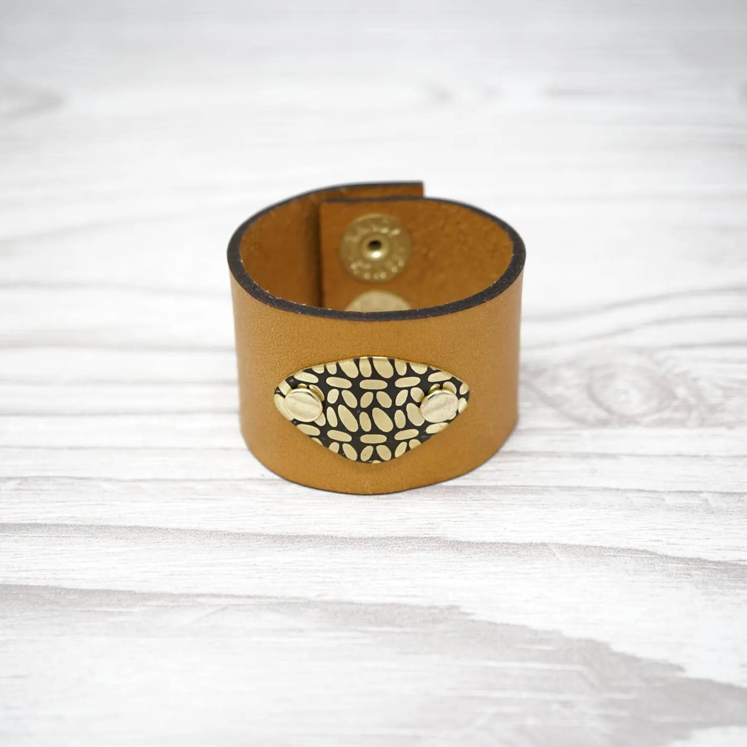 Birdie Parker Designs - Sierra Leather Shawl Cuff - Crochet