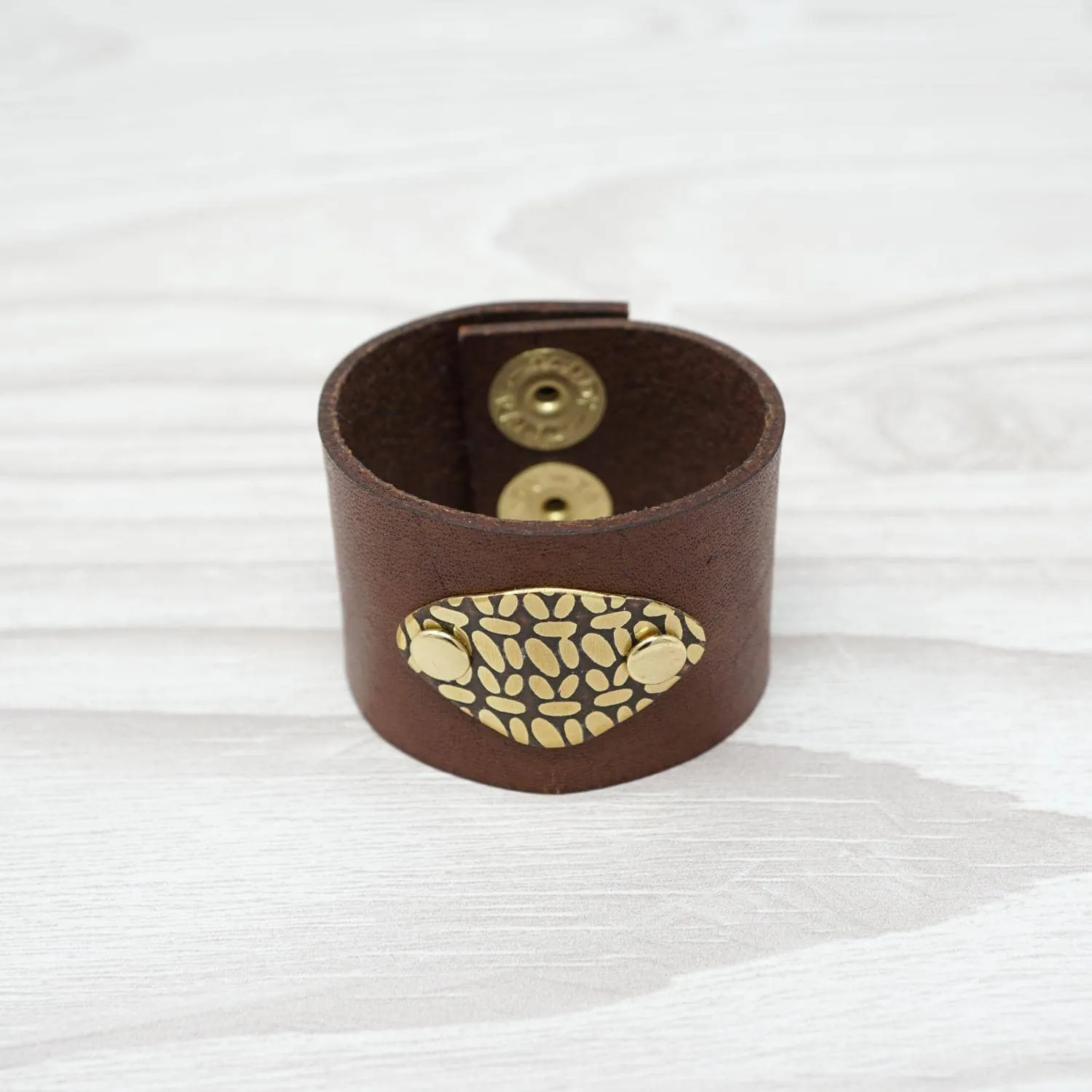 Birdie Parker Designs - Sierra Leather Shawl Cuff - Crochet