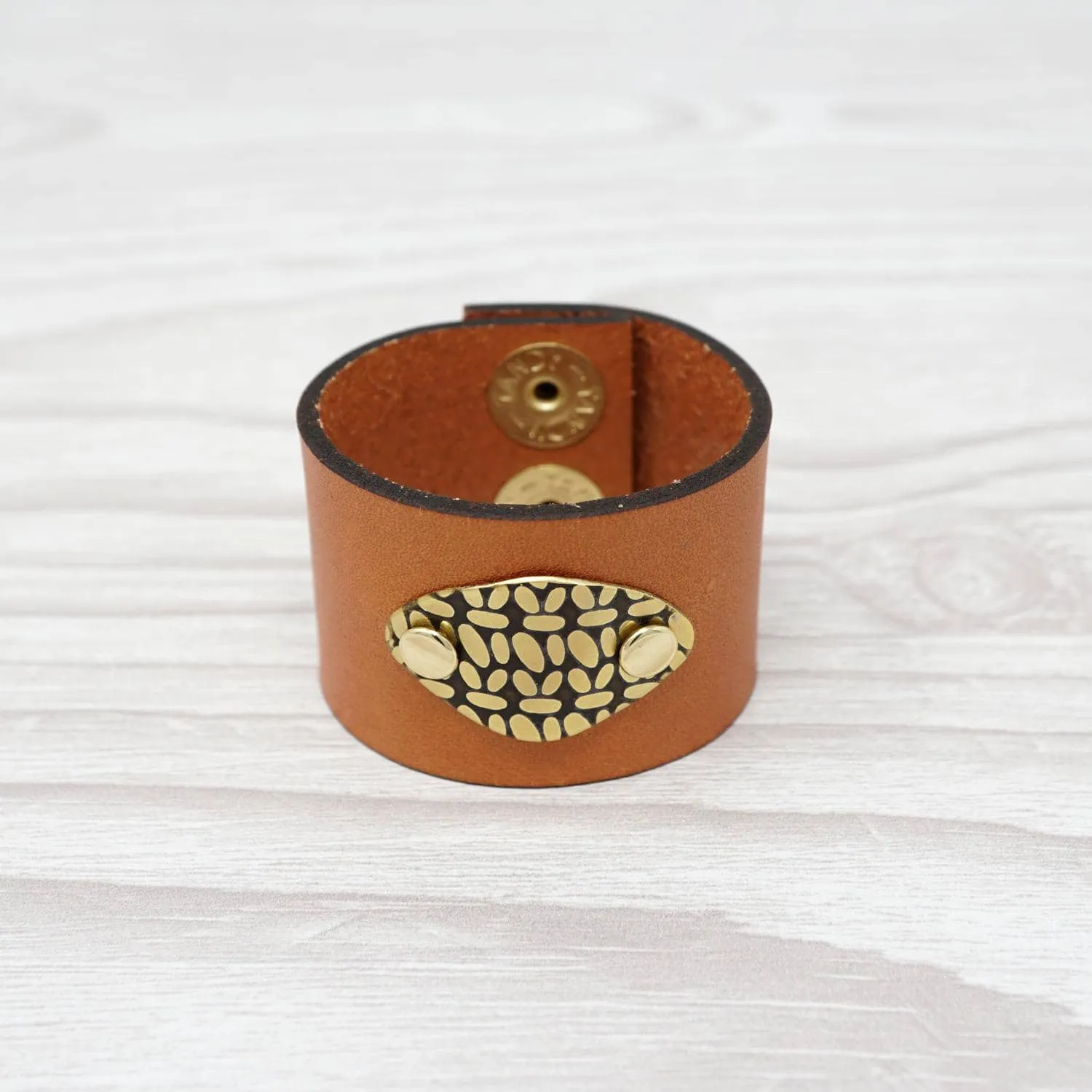 Birdie Parker Designs - Sierra Leather Shawl Cuff - Crochet