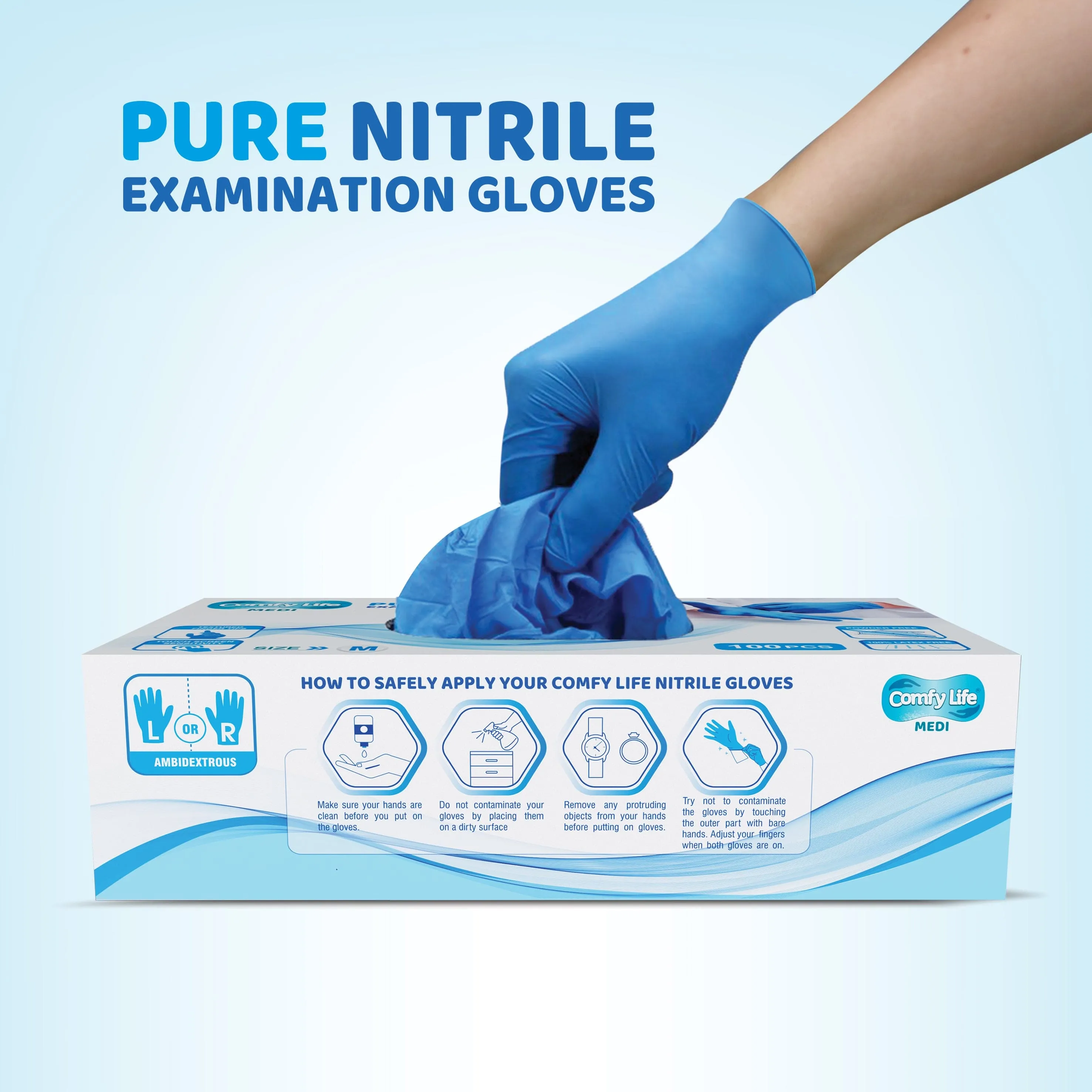 Comfy Life MEDI Pure Nitrile Gloves