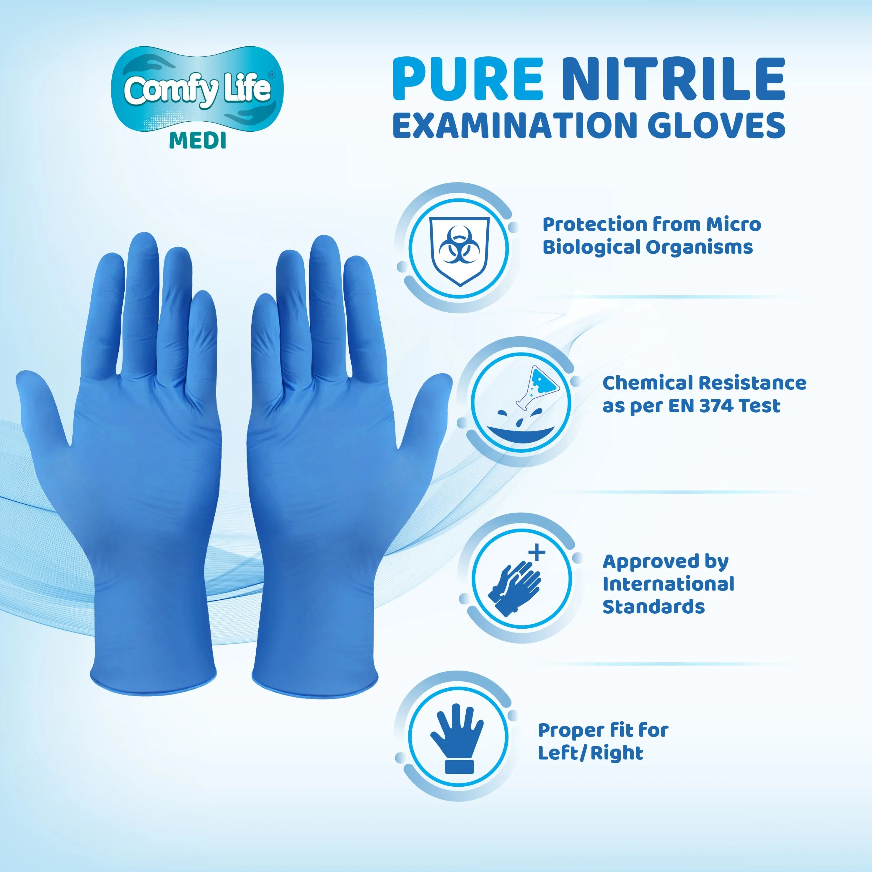 Comfy Life MEDI Pure Nitrile Gloves