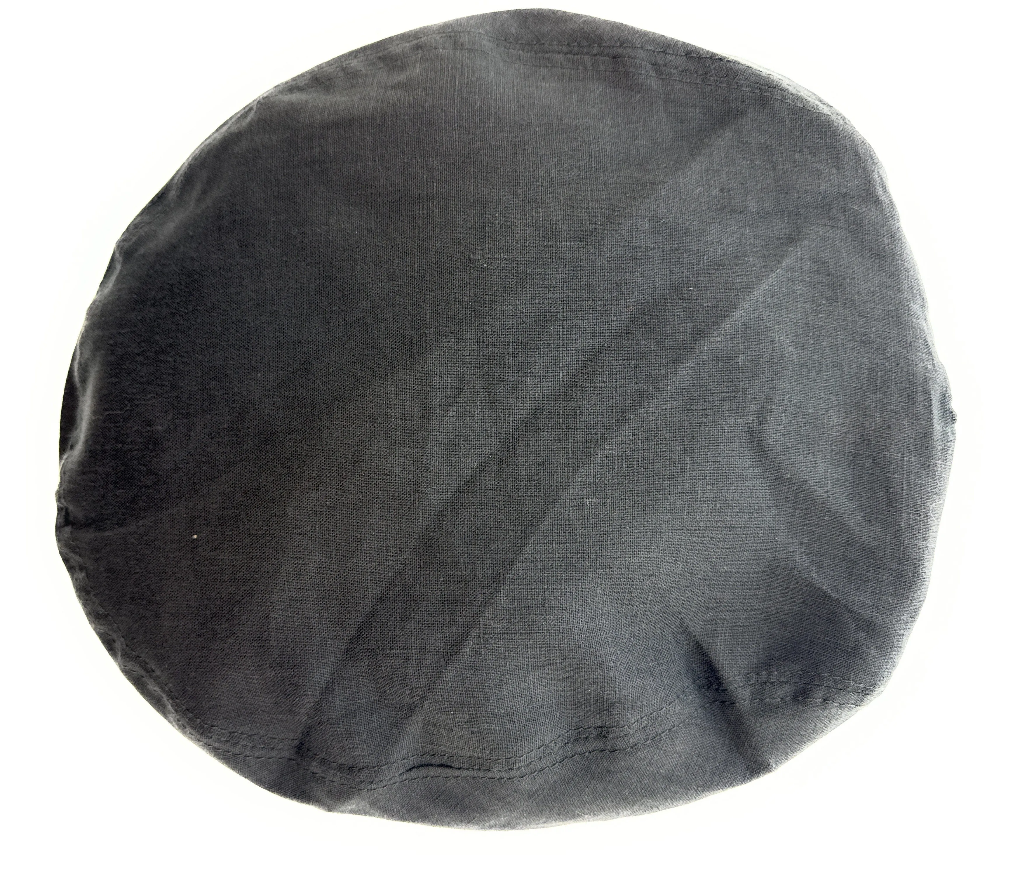 Dolce & Gabbana Men’s Black Linen Flat Cap –  Luxury Headwear-Adult M