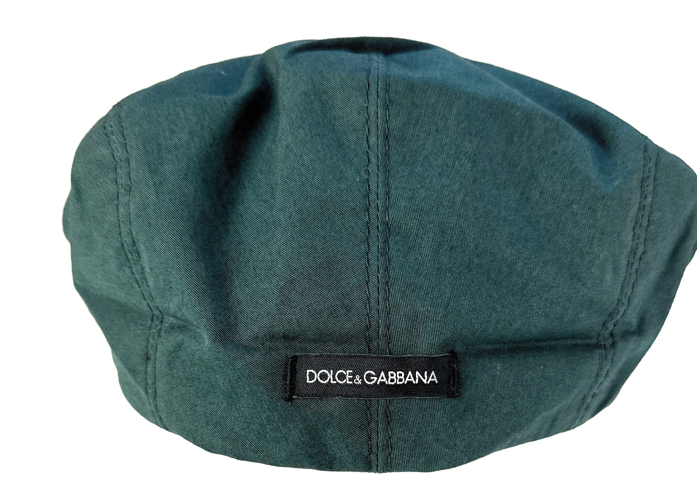 Dolce & Gabbana Men’s Grey Cotton Flat Cap –  Luxury Headwear-Adult L