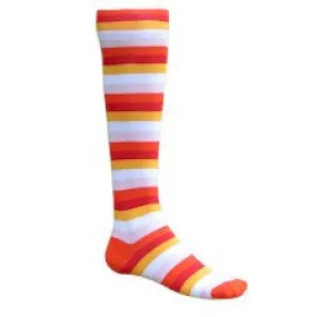 Fire and Ice Cream Prism Stripe Athletic Knee High Socks (Medium)