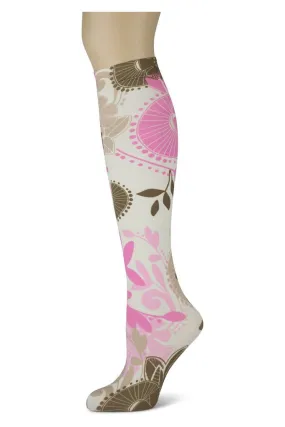 Island Ways Floral Opaque Knee Highs (Women's)