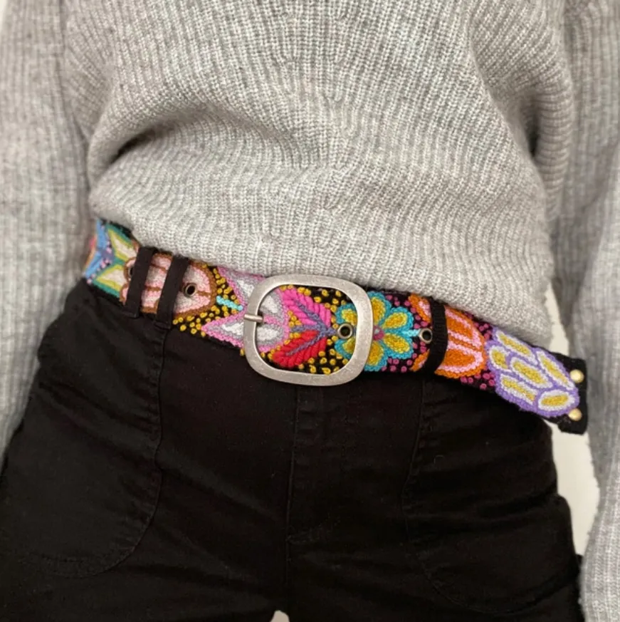 Jenny Krauss Folklorica Floral Wool Belt
