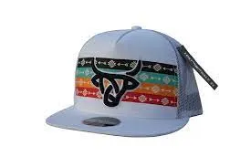 LOST CALF ARROW WHITE FLAT HAT