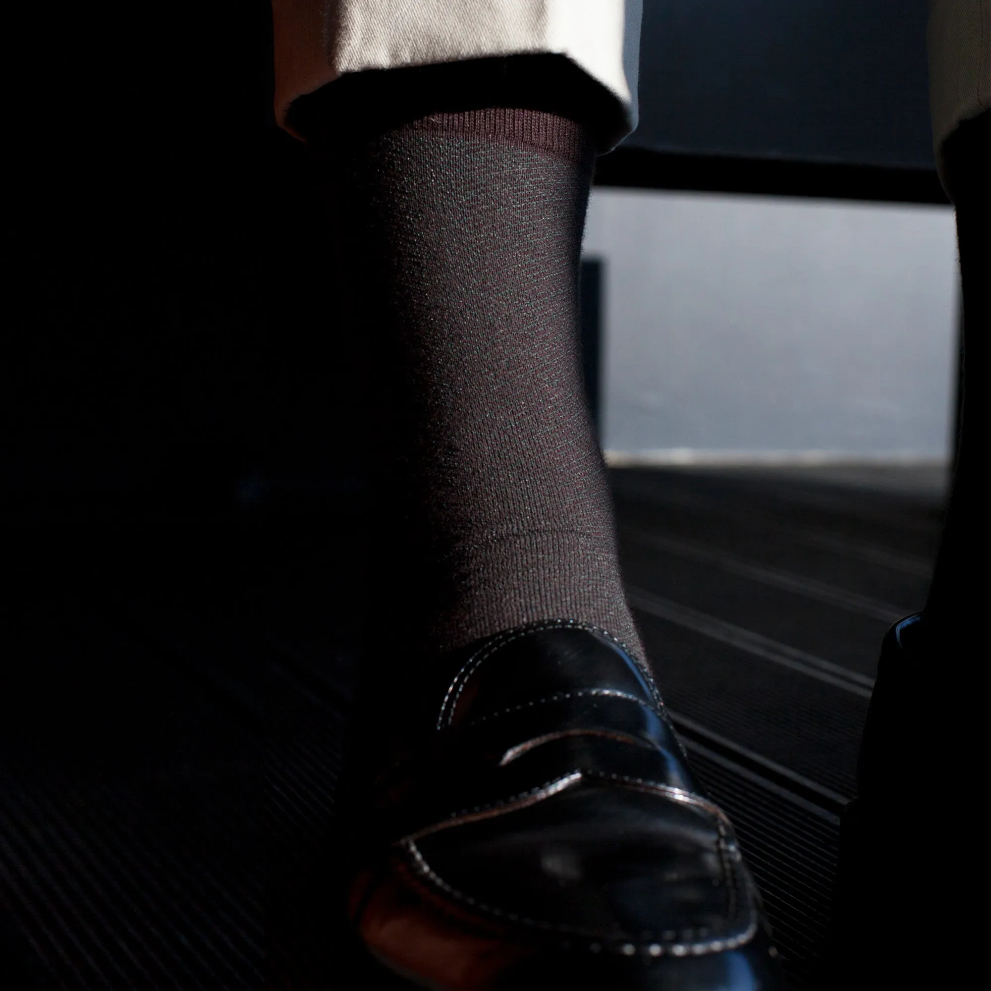 Men's Witty Spiral Socks - Brown