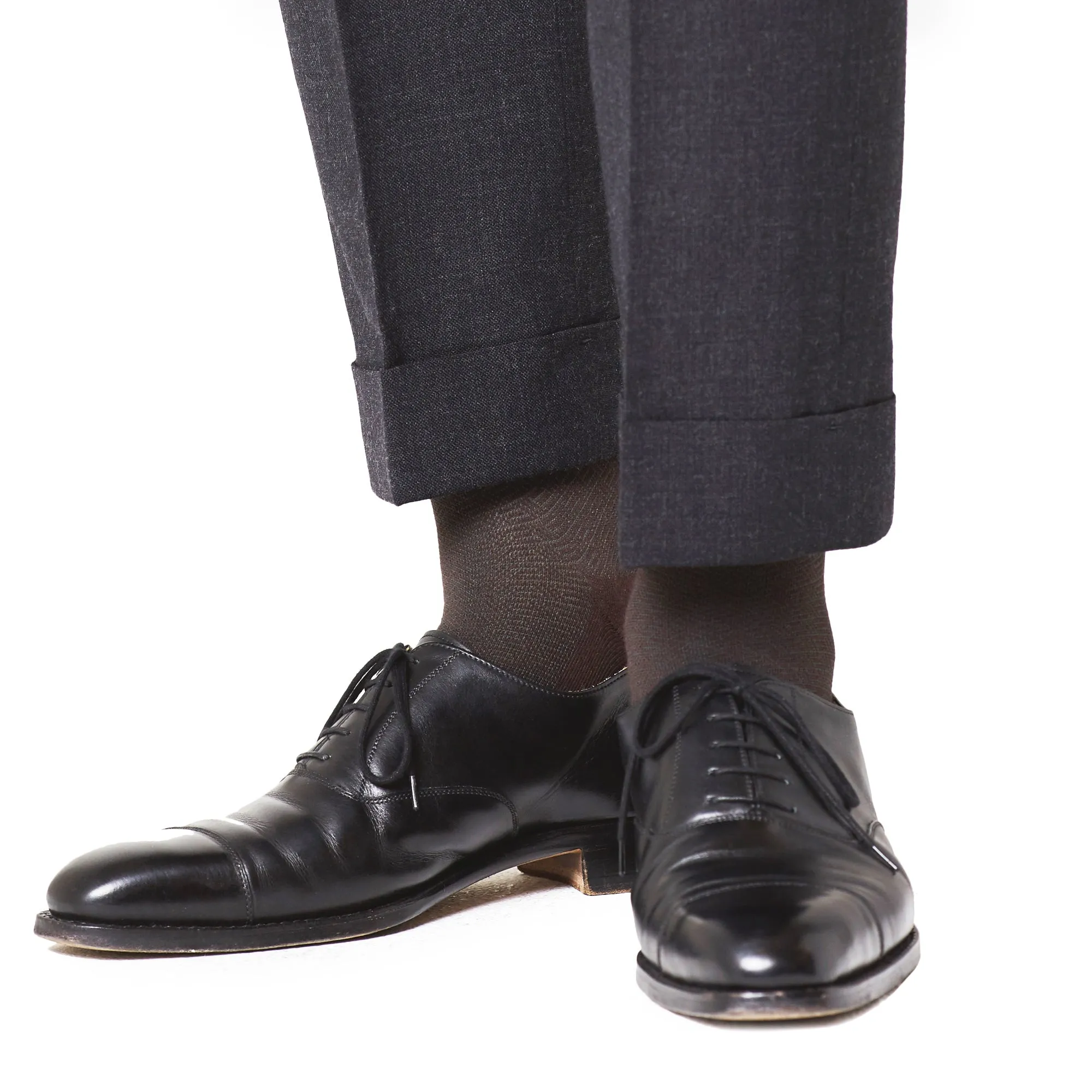 Men's Witty Spiral Socks - Brown