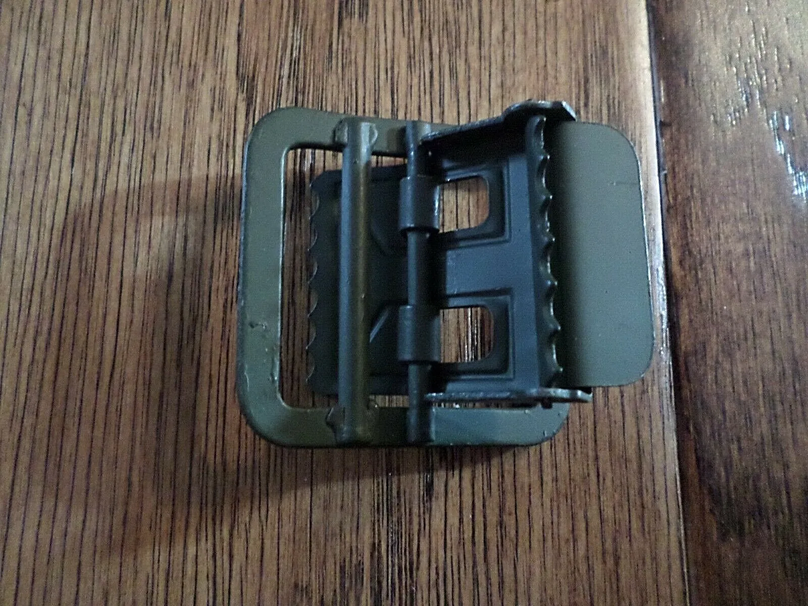 MILITARY OD GREEN OPEN FACE BUCKLE FOR THE TROUSER BELT WIDTH 1 1/4" HEAVY METAL