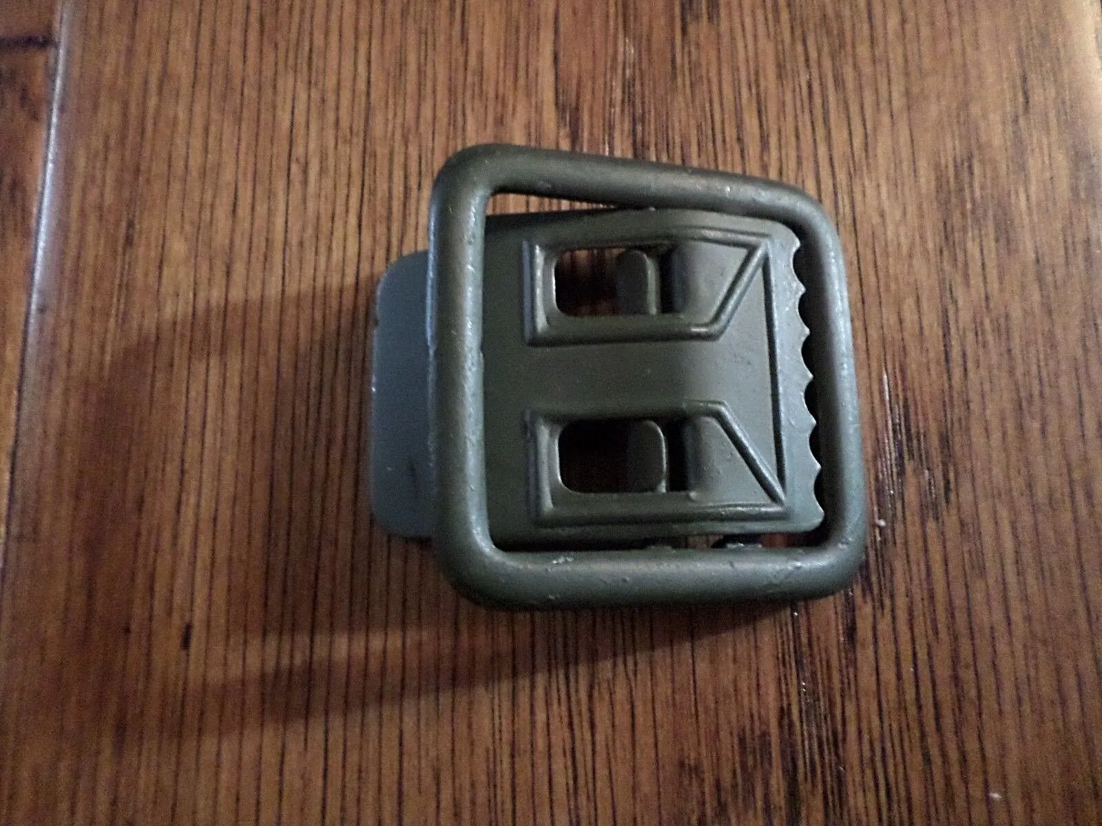 MILITARY OD GREEN OPEN FACE BUCKLE FOR THE TROUSER BELT WIDTH 1 1/4" HEAVY METAL