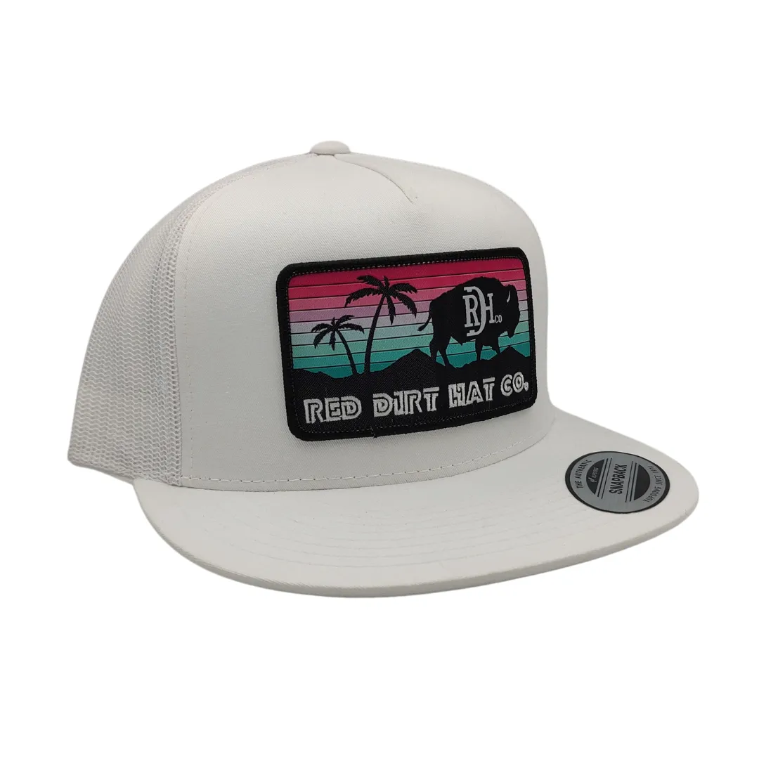 RED DIRT MIAMI VICE WHITE HAT
