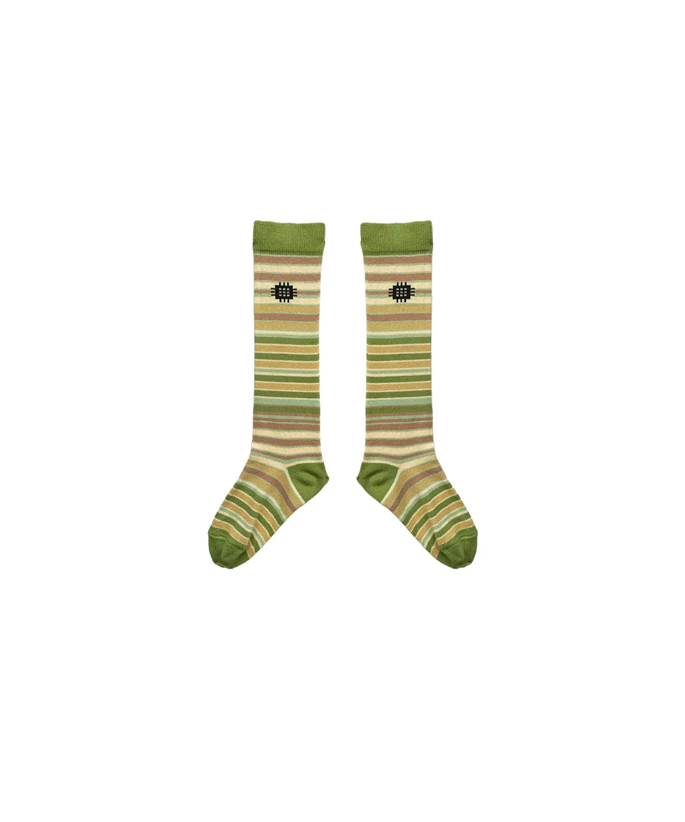 Solva Long Socks - Meadow Stripe