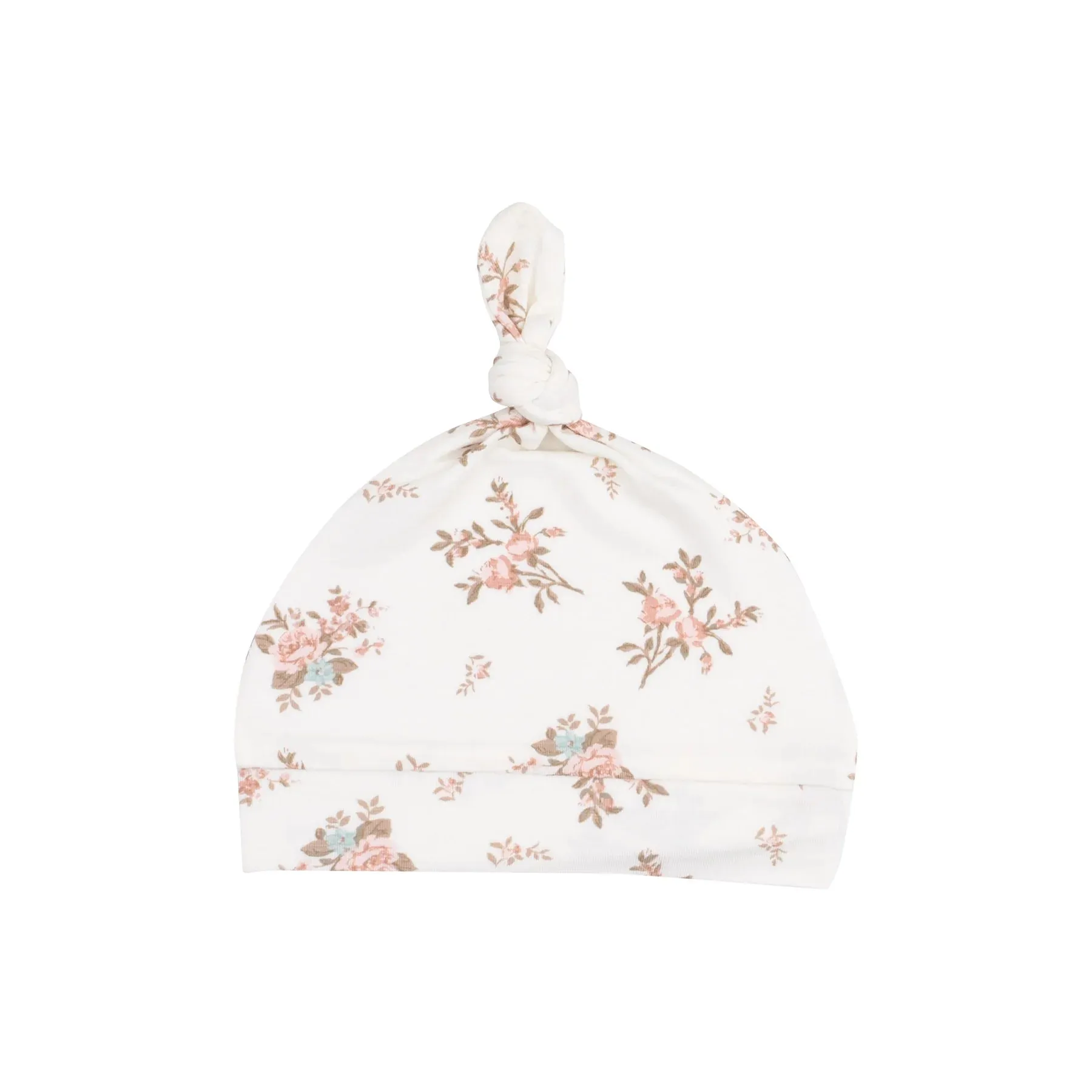 Vintage Rosebuds Knotted Hat